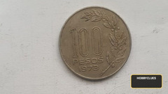 1973 Uruguay 100 Pesos Coin Featuring Artigas