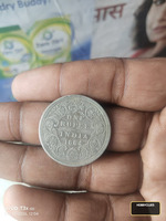 1884 British India One Rupee Coin Featuring Queen Victoria