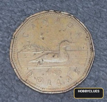 1989 Canadian One Dollar Coin (Loonie)