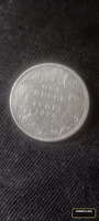 1890 British India One Rupee Silver Coin - Queen Victoria Empress