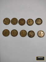 Collection of Vintage Indian Coins Featuring Mahatma Gandhi and British Monarchs - Image 2