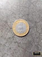 Indian 10 Rupees Bi-metallic Coin