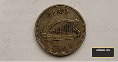 1993 Ireland 10 Pence Coin