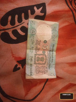 Old Indian 5 Rupees Banknote
