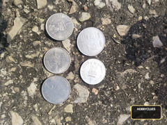 Set of Indian Coins - 1 and 2 Rupees