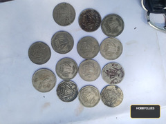 Collection of Vintage Indian 1 Rupee Coins (1985-1990)