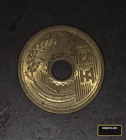 Collection of Various Old Coins Including Japanese 5 Yen Coin