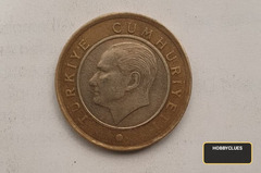 1 Turkish Lira Coin from Turkey