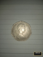 1973 UK 50 Pence Coin - Image 2