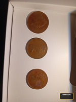 Set of 3 British Two Pence Coins from 1968, 1971, and 1992