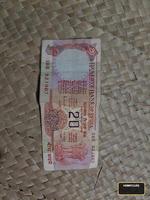 Vintage Indian 20 Rupees Banknote