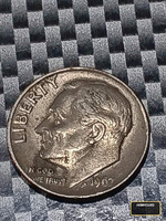 1967 US Roosevelt Dime Coin