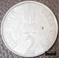 2010 India 2 Rupees Platinum Jubilee Commemorative Coin