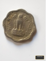 1938 Indian 10 Paise Coin