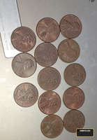 Lot of 14 Vintage US Lincoln Wheat Pennies (1925-1985)