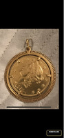 Solid gold American coin