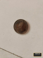 1915 British India One Quarter Anna Coin