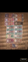 Collection of Vintage Indian Banknotes (2 to 50 Rupees)