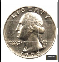 1970 US Washington Quarter Dollar Coin
