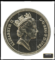 1988 UK One Pound Coin Featuring Queen Elizabeth II