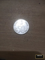 1989 India 50 Paise Coin - Image 2
