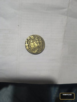 Antique Indian Coin with Religious Motifs