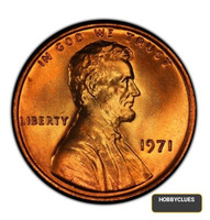 1971 Lincoln Wheat Penny - US One Cent Coin