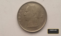 1978 Belgium 1 Franc Coin