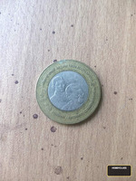 2015 Indian 10 Rupees Bi-metallic Coin - Return of Mahatma Gandhi from South Africa Commemoration