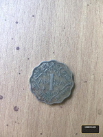 1940 British India 1 Anna Coin - King George VI