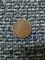 1940 British India One Quarter Anna Coin - King George VI - Image 2