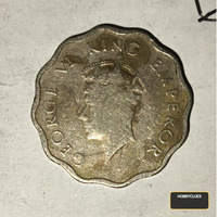 1939 British India 1 Anna Coin Featuring King George VI