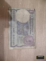 Vintage Indian 1 Rupee Banknote