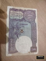 Vintage Indian One Rupee Banknote 1981 - Image 2