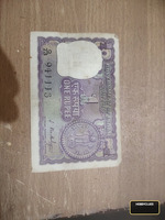 Vintage 1 Rupee Indian Banknote