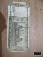 Indian 500 Rupees Banknote - Circulated Condition - Image 2