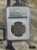 1855 O Arrows 50C SS Republic Shipwreck Effect Coin NGC Certified