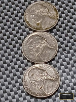 Set of Three 2001 US Jefferson Nickels