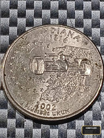 2002 Indiana State Quarter - US 25 Cents Coin