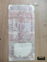 Old Indian 10 Rupees Banknote - Image 2