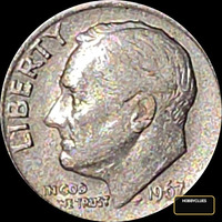 1967 Roosevelt Dime Coin