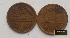 Set of Two Japanese 10 Yen Coins