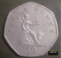 1997 British 50 Pence Coin