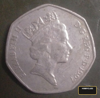 1997 British 50 Pence Coin - Image 2