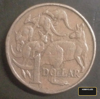 1995 Australian 1 Dollar Coin with Kangaroo Design