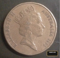 1995 Australian 1 Dollar Coin with Kangaroo Design - Image 2