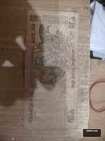 Old Indian 10 Rupees Banknote - Image 2