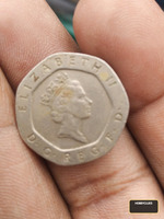 1996 UK 20 Pence Coin Featuring Queen Elizabeth II