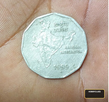 1999 India 2 Rupees Coin - National Integration