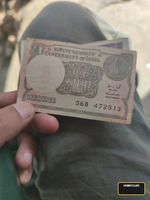 Vintage Indian One Rupee Banknotes